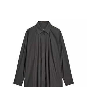 Black Long Sleeve Button-Up Shirt